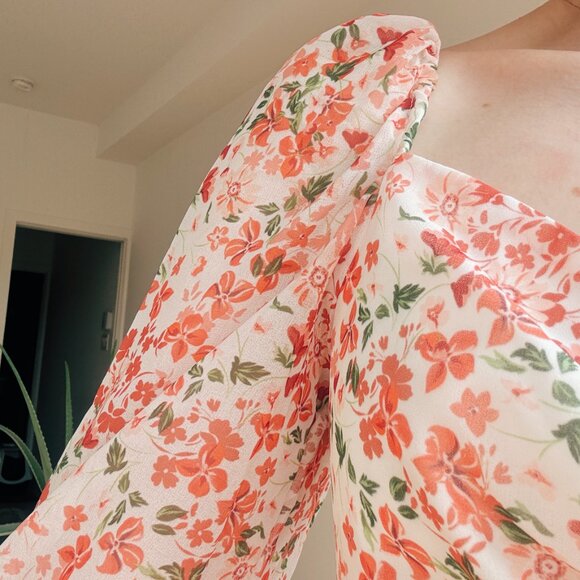 Finders Keepers Merci Long Sleeve mini dress - Strawberry Floral - Picture 2 of 5